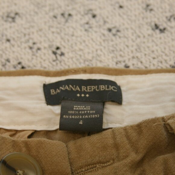 Banana Republic Women's Bootcut Velvet Pants, Size 4, Khaki - Picture 4 of 4